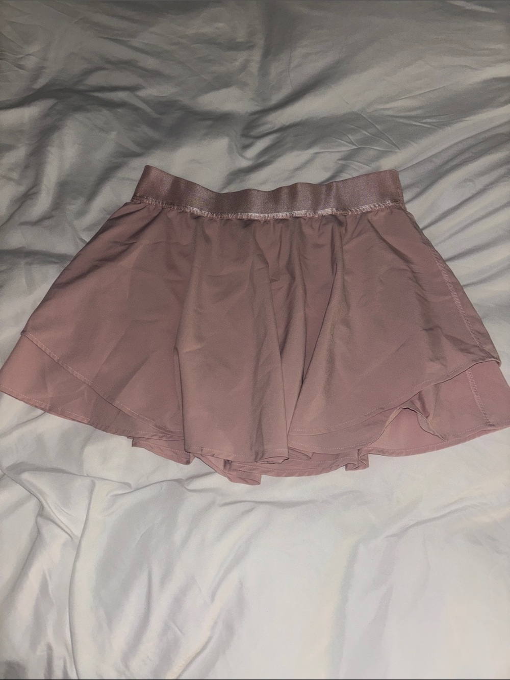 90 Degree By Reflex Dusty Rose Chiffon Layered Skirt